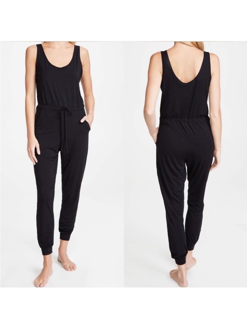 Commando Butter Tank Jumpsuit NWT Women Size Medium in Solid Black